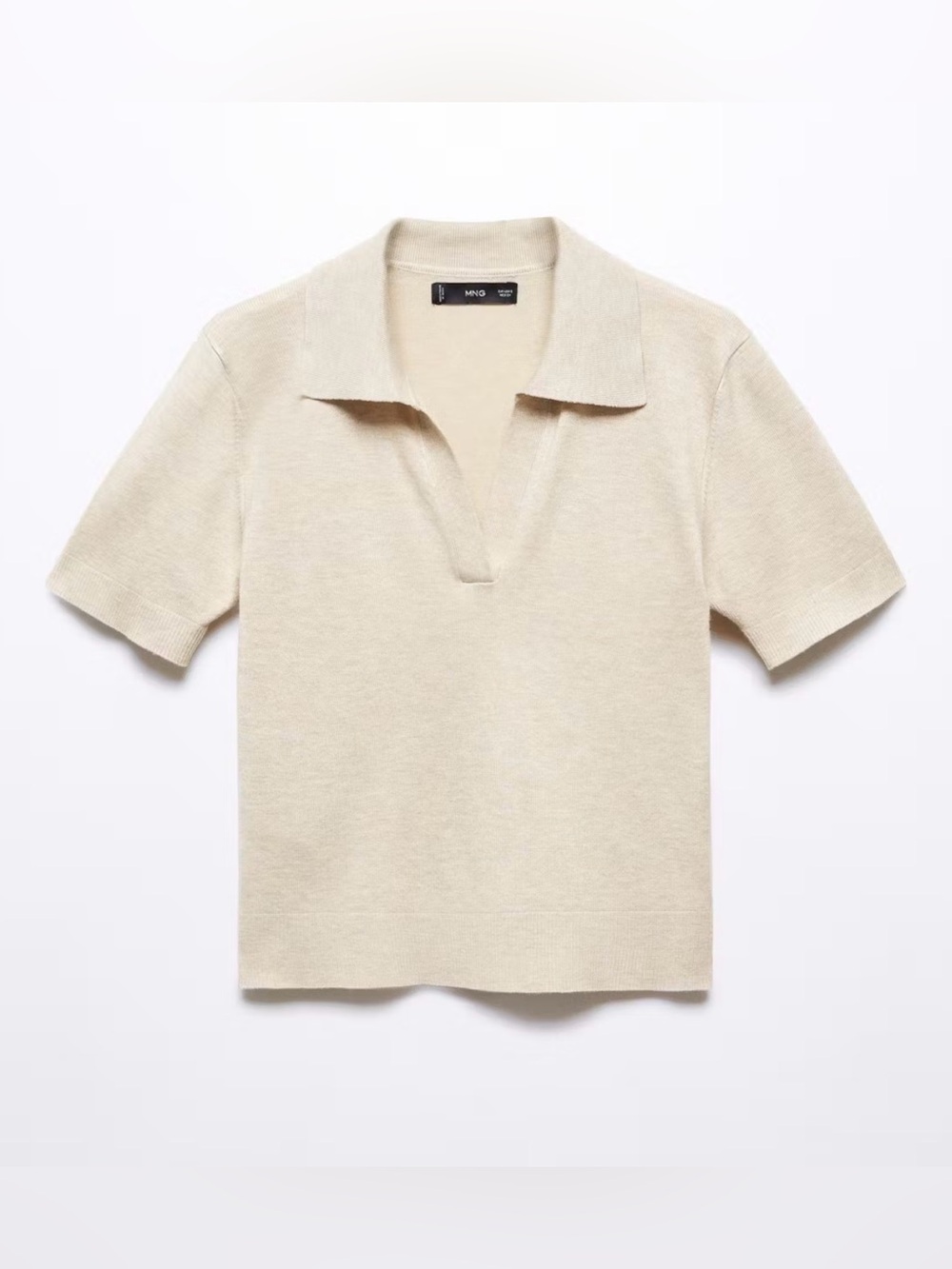 Mango Knit Polo Style Shirt